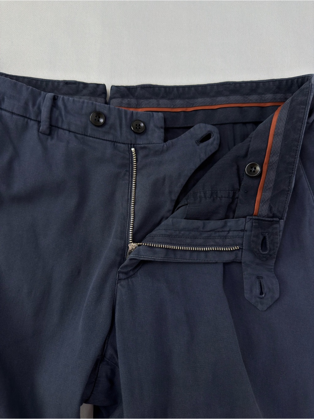Loro Piana Men’s Navy Stretch Cotton Pants Size 48 32x30 Made in Italy - Picture 5 of 13